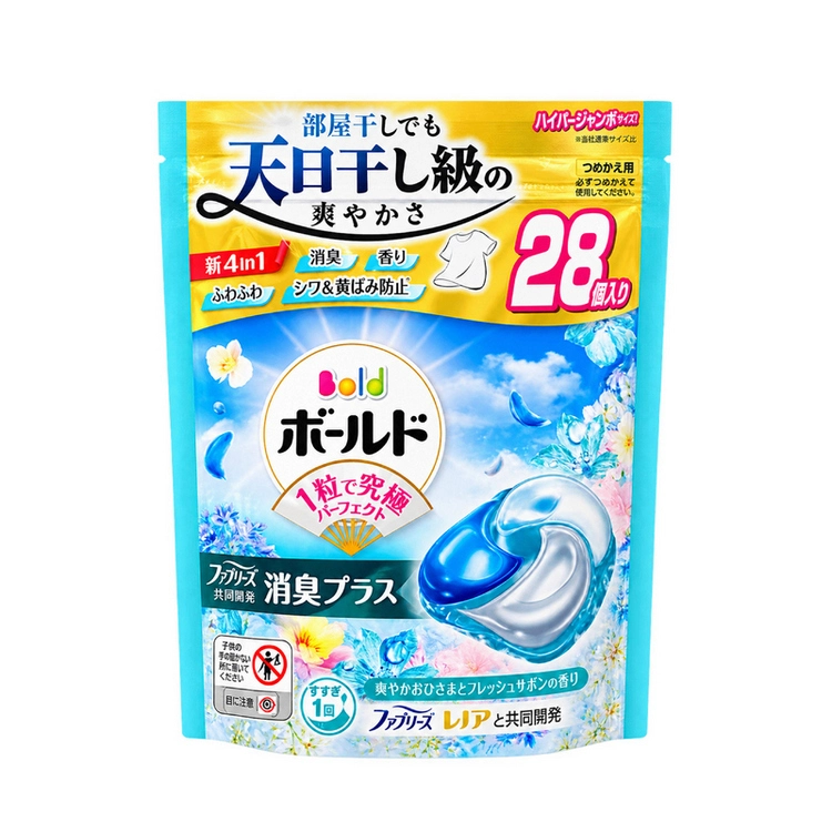 P&G_Viên giặt Bold Gel Ball 4in1 hương hoa tươi mát túi 28 viên
