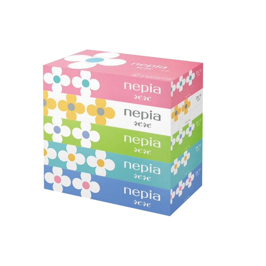 NEPIA_Giấy ăn hình hoa 150 tờ/hộp