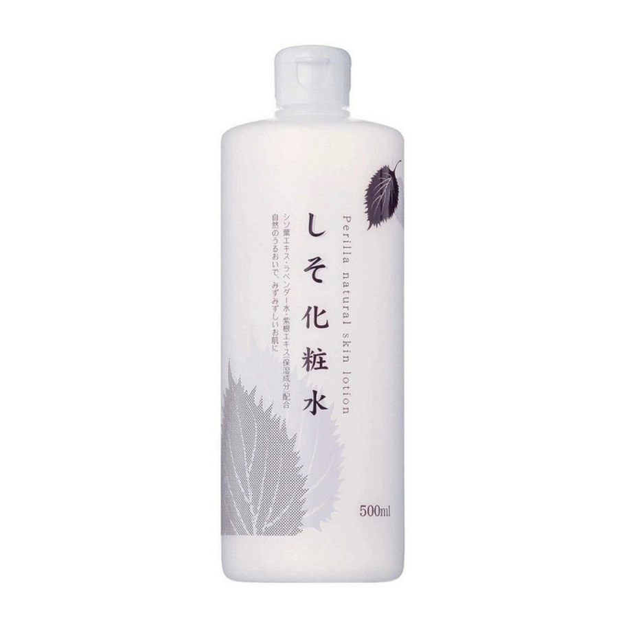 Nước hoa hồng chiết xuất lá tía tô Perilla Natural Skin Lotion Chinoshio Dokudami 500ml 