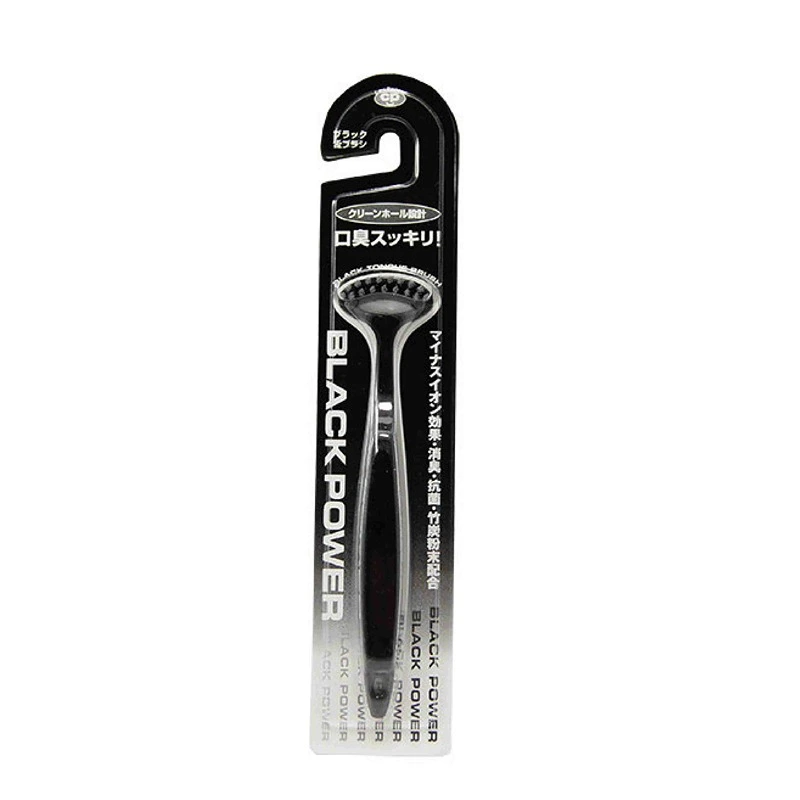 BLACK POWER_Bàn chải vệ sinh lưỡi ion 13.7cm