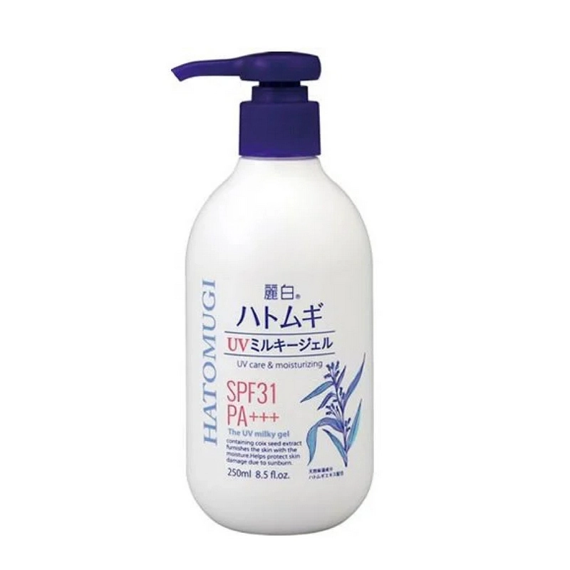 REIHAKU_ Gel chống nắng Hatomugi UV (Reihaku Hatomugi Uv Milky Gel ) 250ml